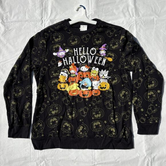 Sanrio Other - Hello Kitty Halloween Sanrio Adult Long Sleeve Crewneck Sweatshirt AOP Unisex